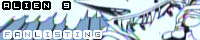 Banner for the fanlisting with the words Alien 9 Fanlisting and Kumi attacking an alien whilst wearing her borg.